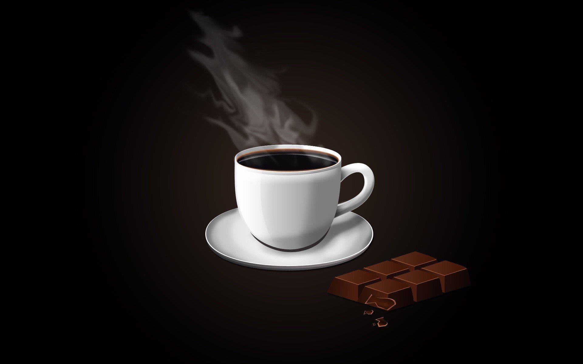 caffè tazza cioccolato vettoriale minimalismo