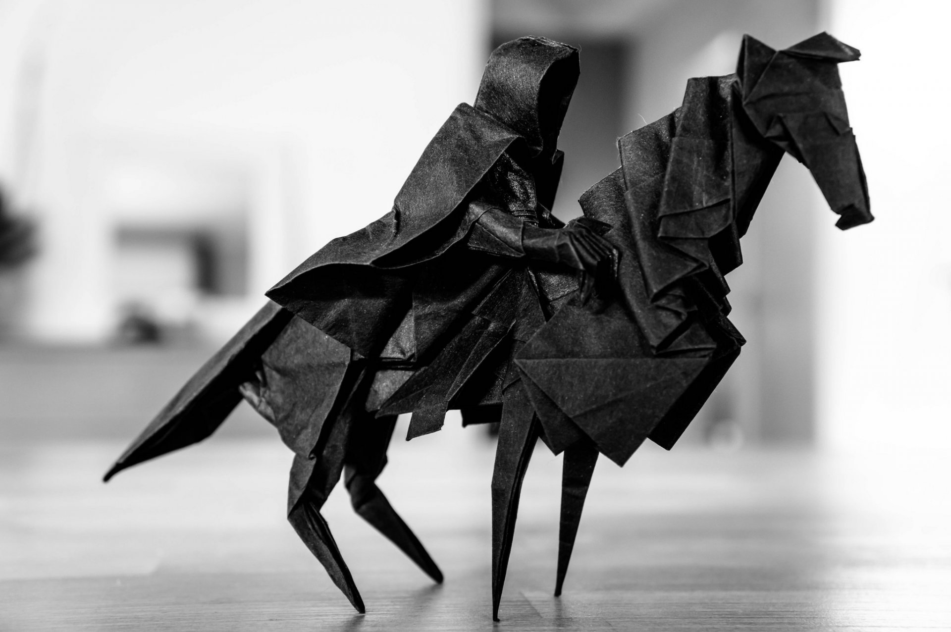 origami papier pferd reiter