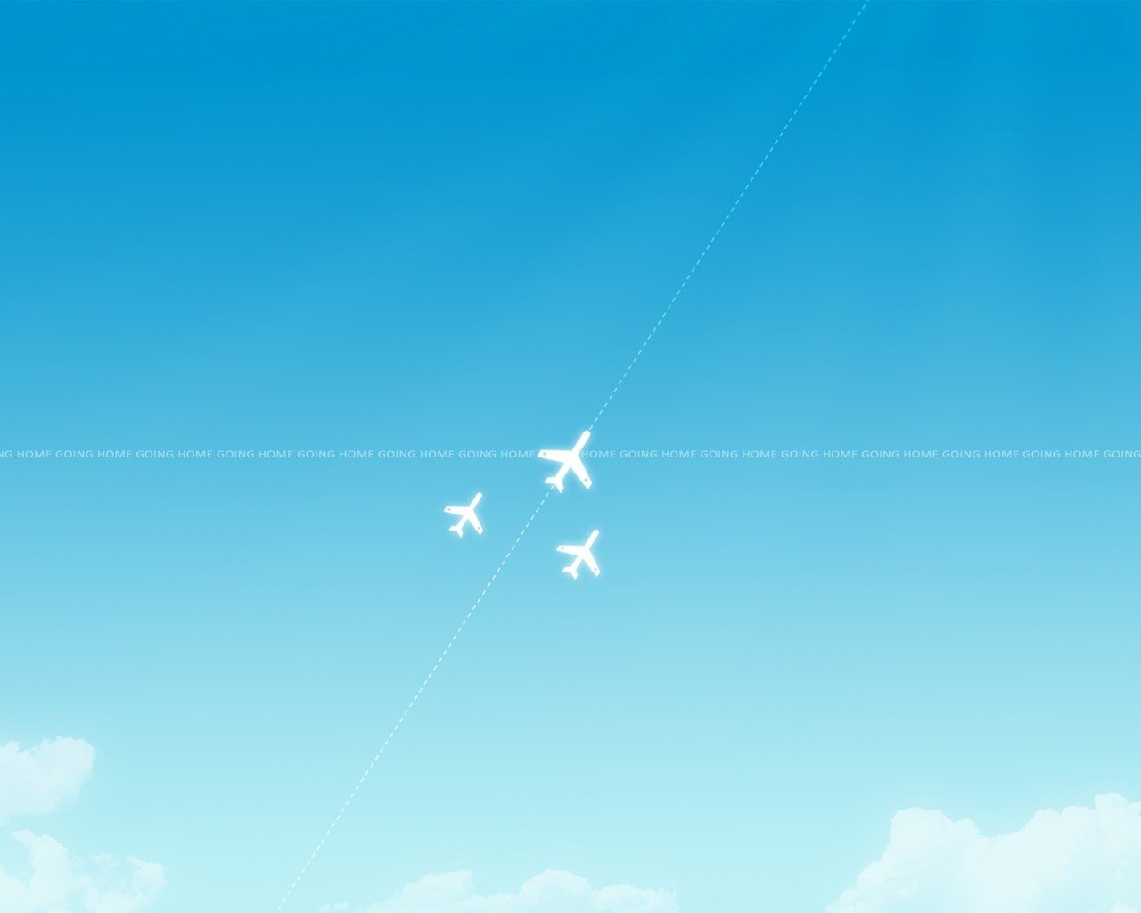 avions minimalisme bleu