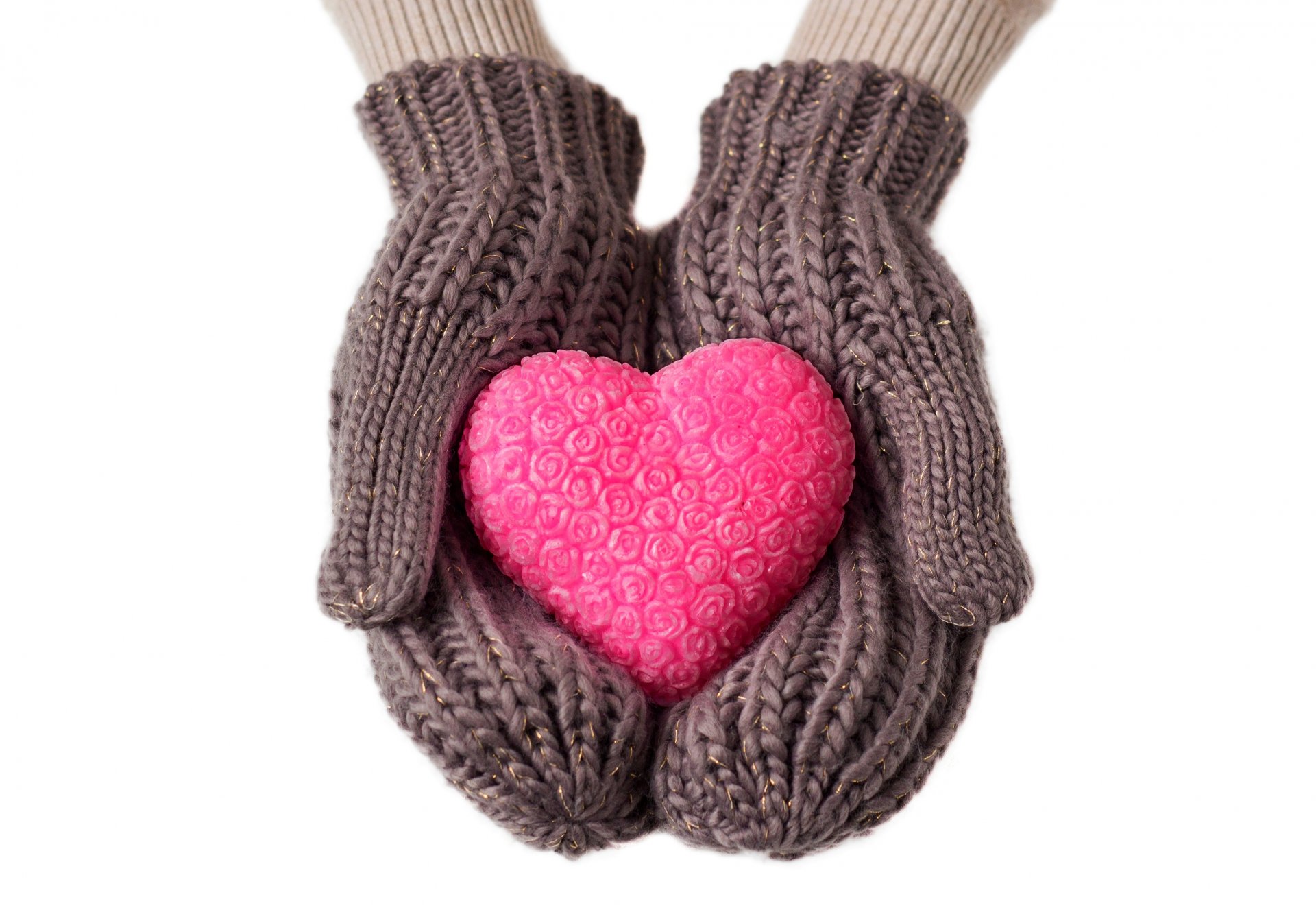 gloves love winter winter heart