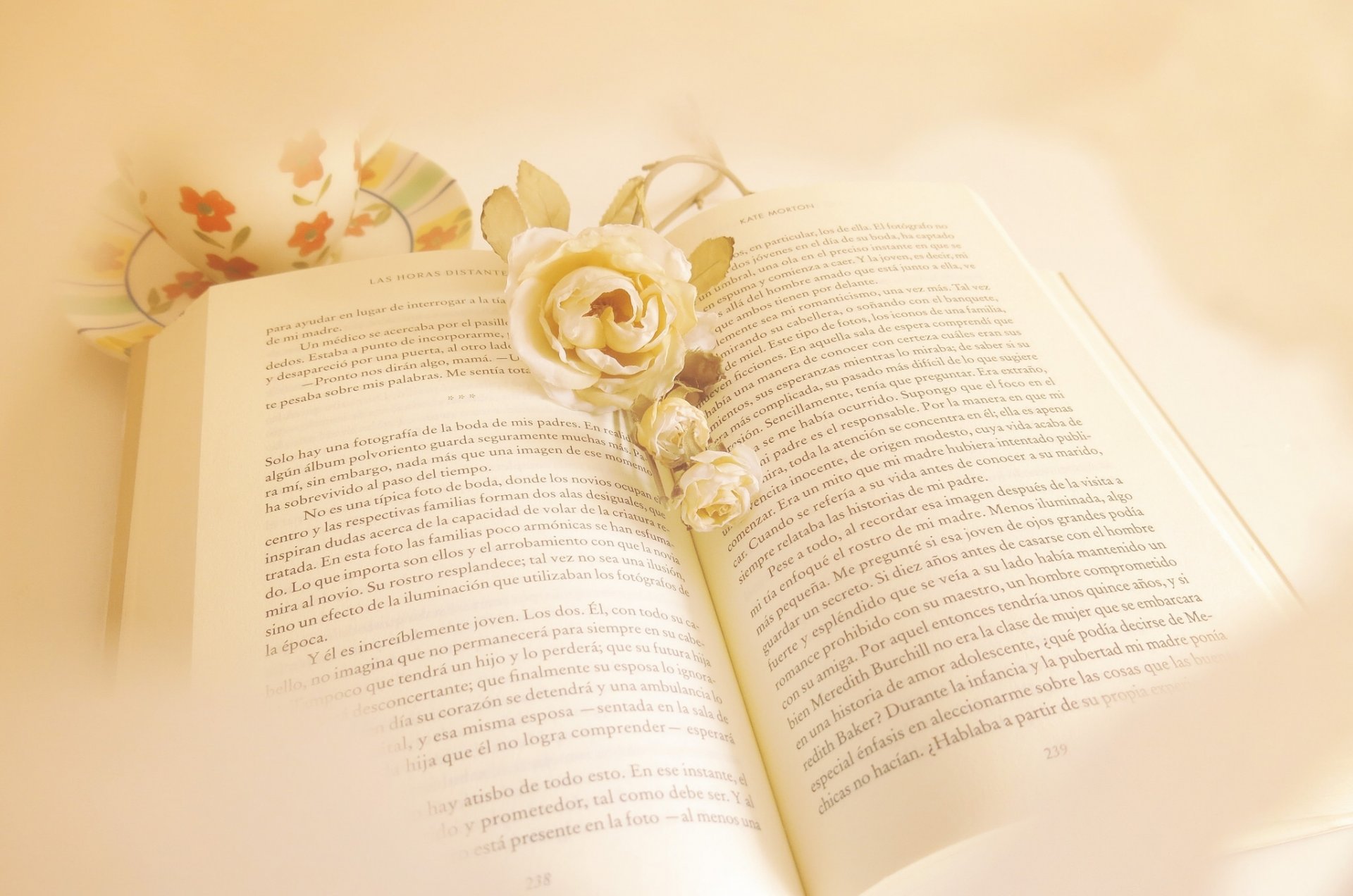 book flower style