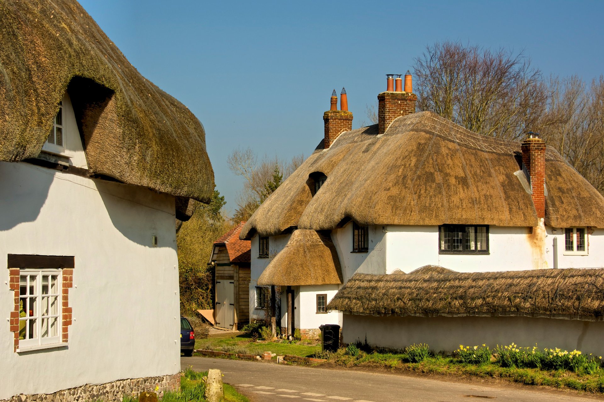 landschaft dorf häuser ferienhaus england