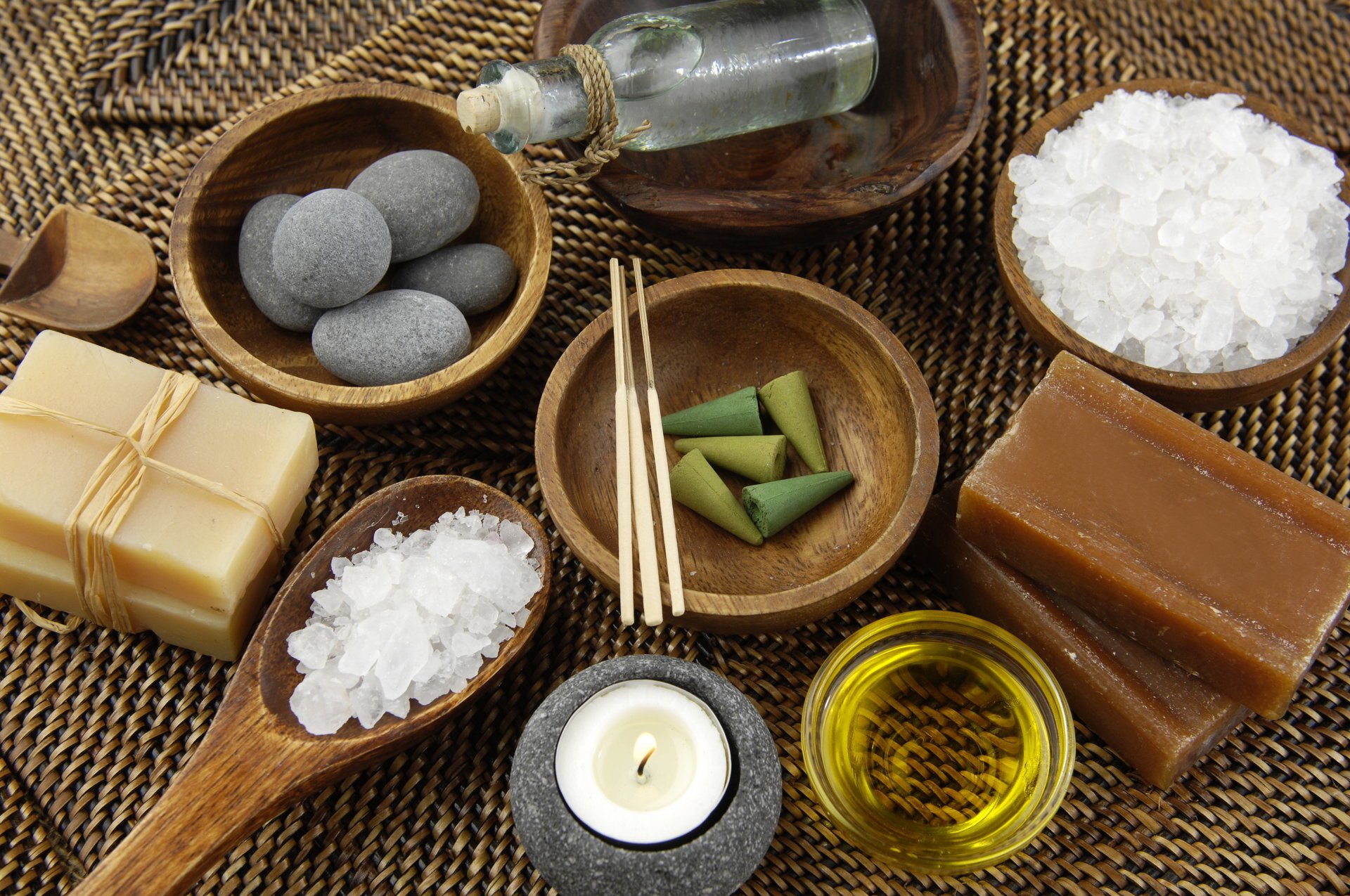 spa spa steine kerze meersalz seife kerzen meeressalz