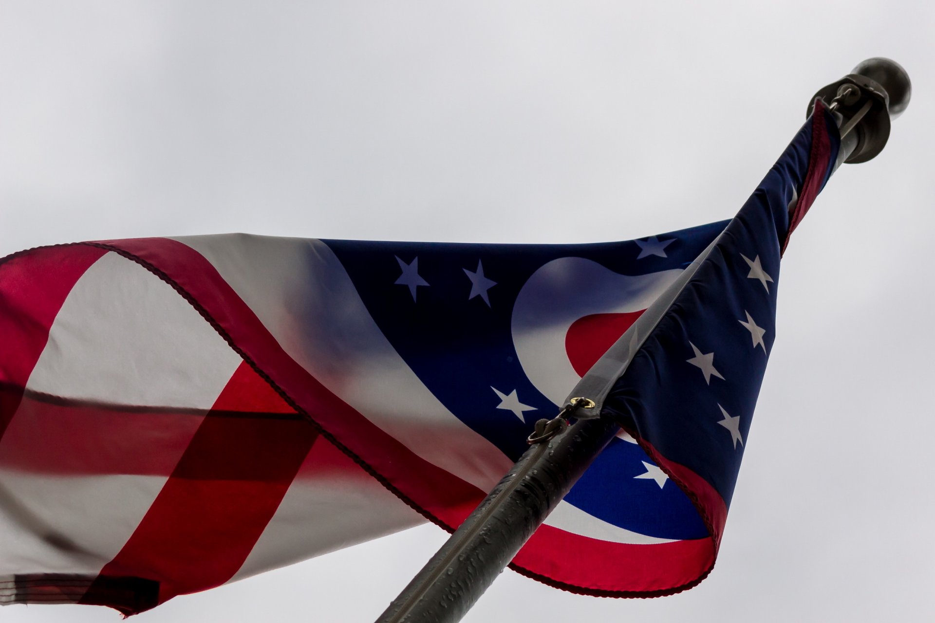 coeur des états-unis drapeau fond