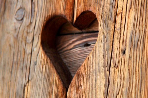 Photo d architecture en bois avec coeur