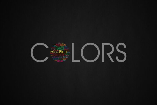 Logo couleur sur fond noir