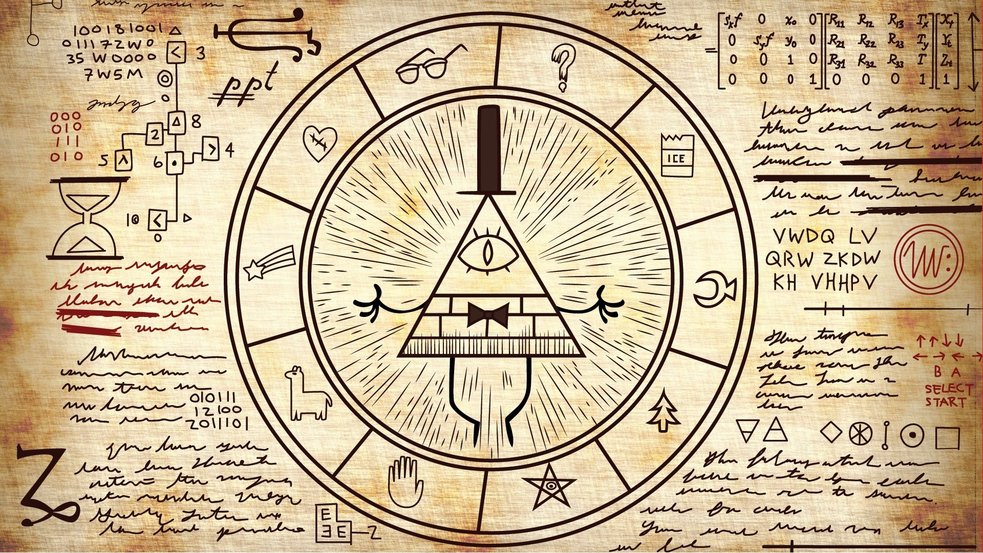 grawitacja falls telewizja sekret bill cipher illuminati