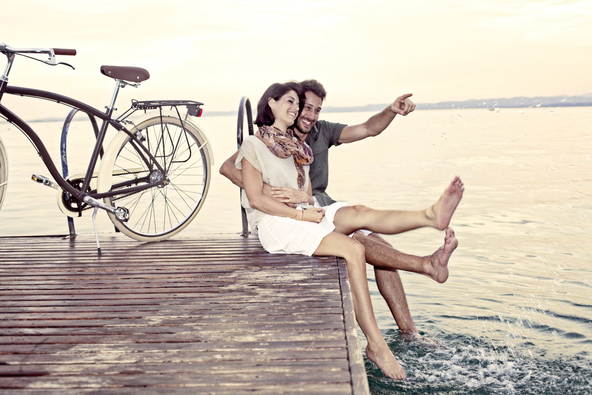 fahrrad liebe beziehung paar pierce