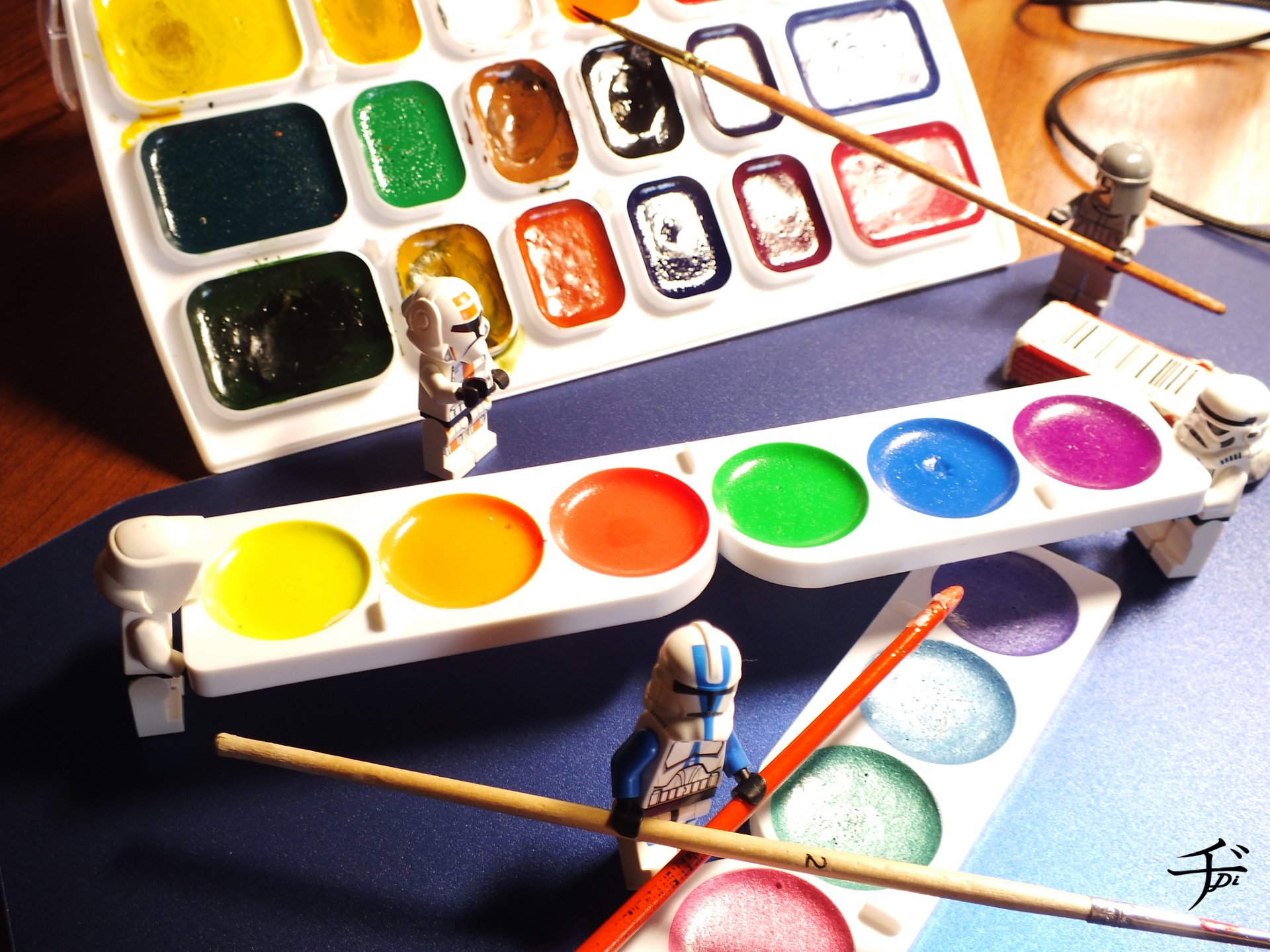 lego lego star wars pintura pinceles artista