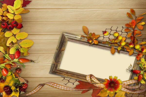 Cornice vintage su sfondo ossenem