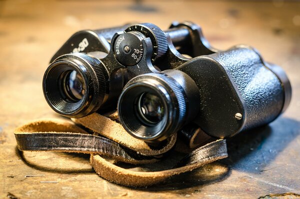 Vintage belle jumelles noires