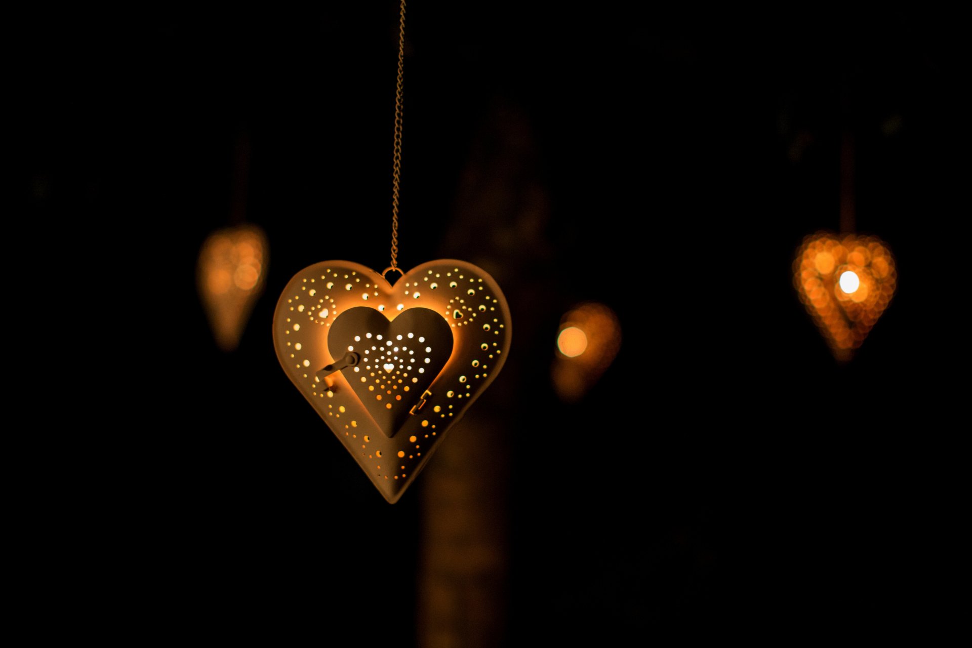 love heart lantern