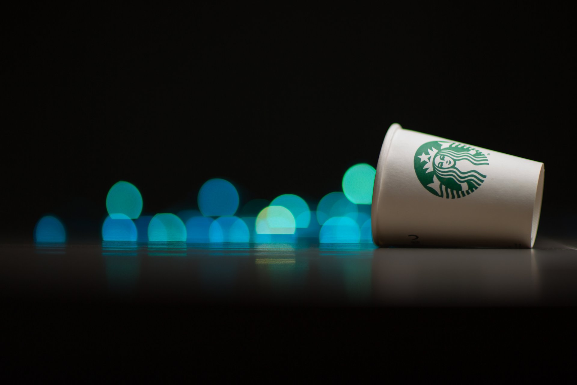 bokeh verre gobelet starbucks starbucks