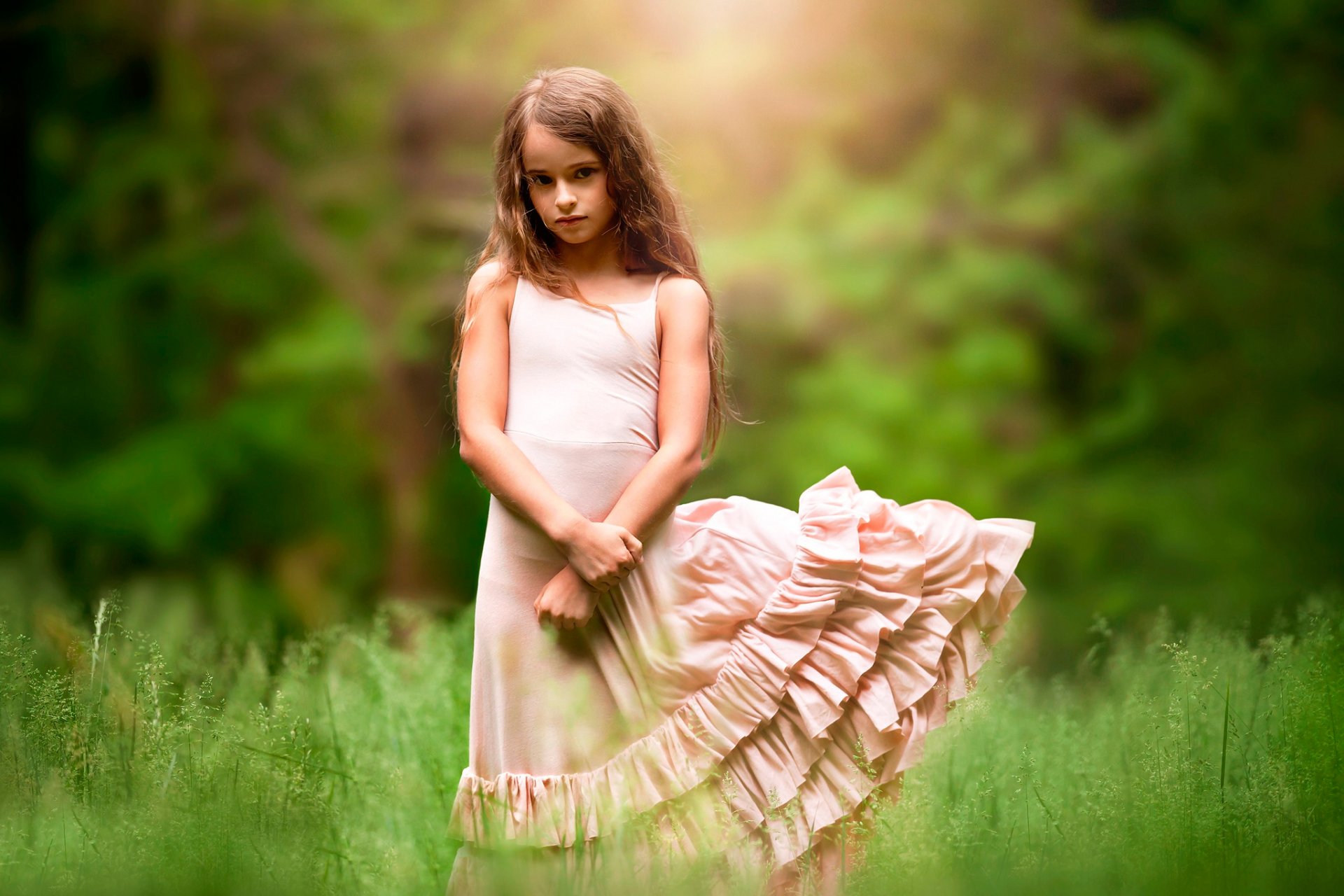 girl dress nature child photography