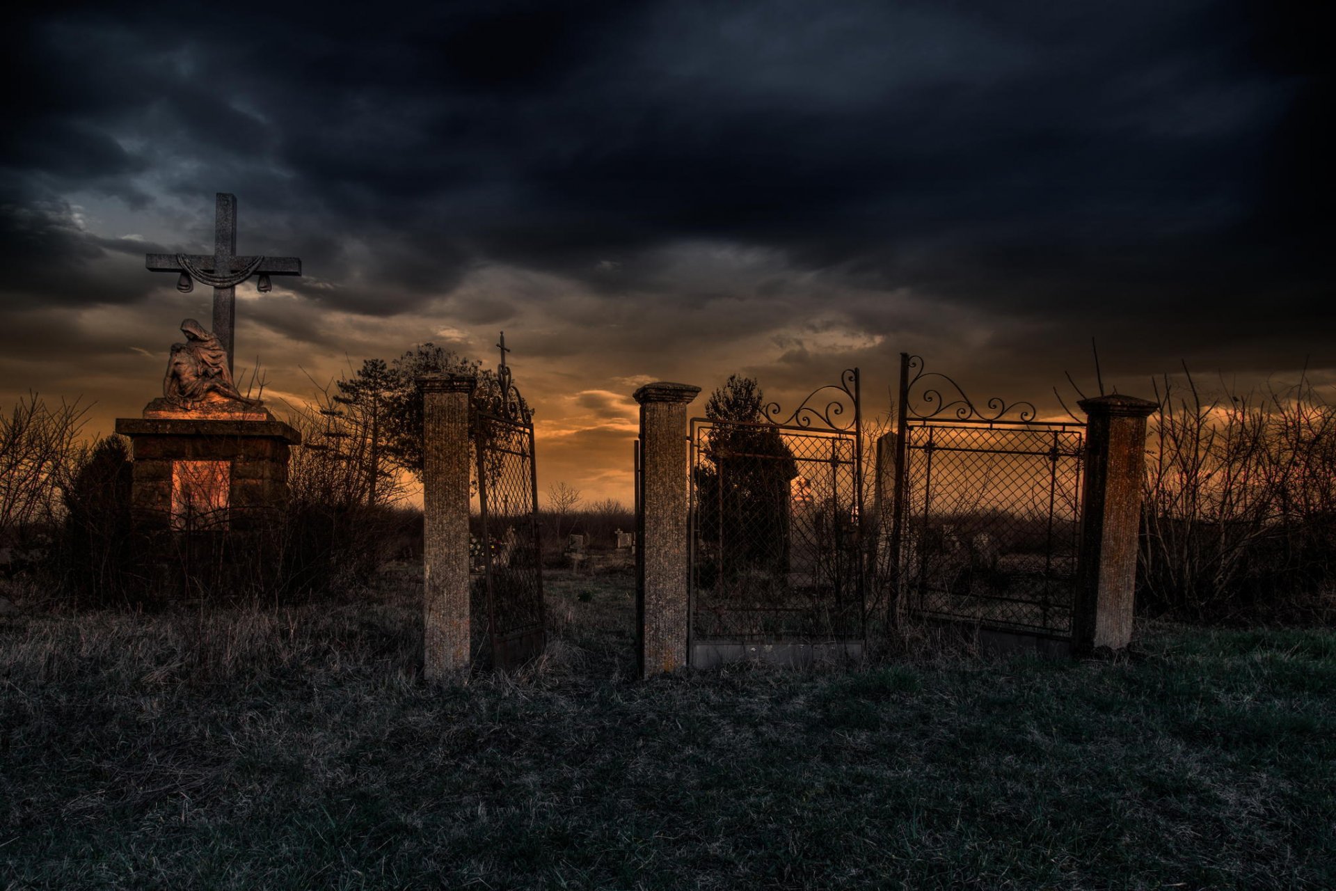 letzter ausweg für lost friedhof kreuz tor