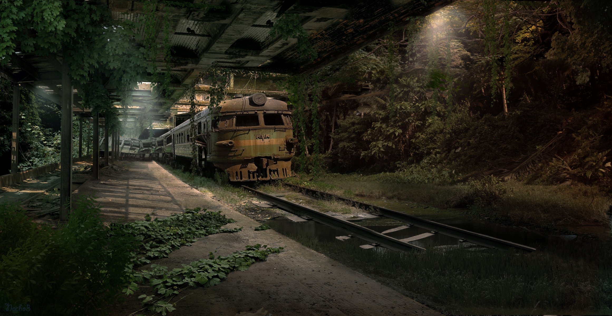 underground train road apocalypse