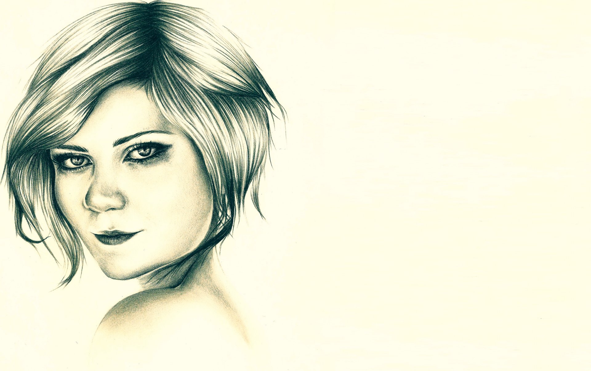 kirsten dunst ritratto disegno