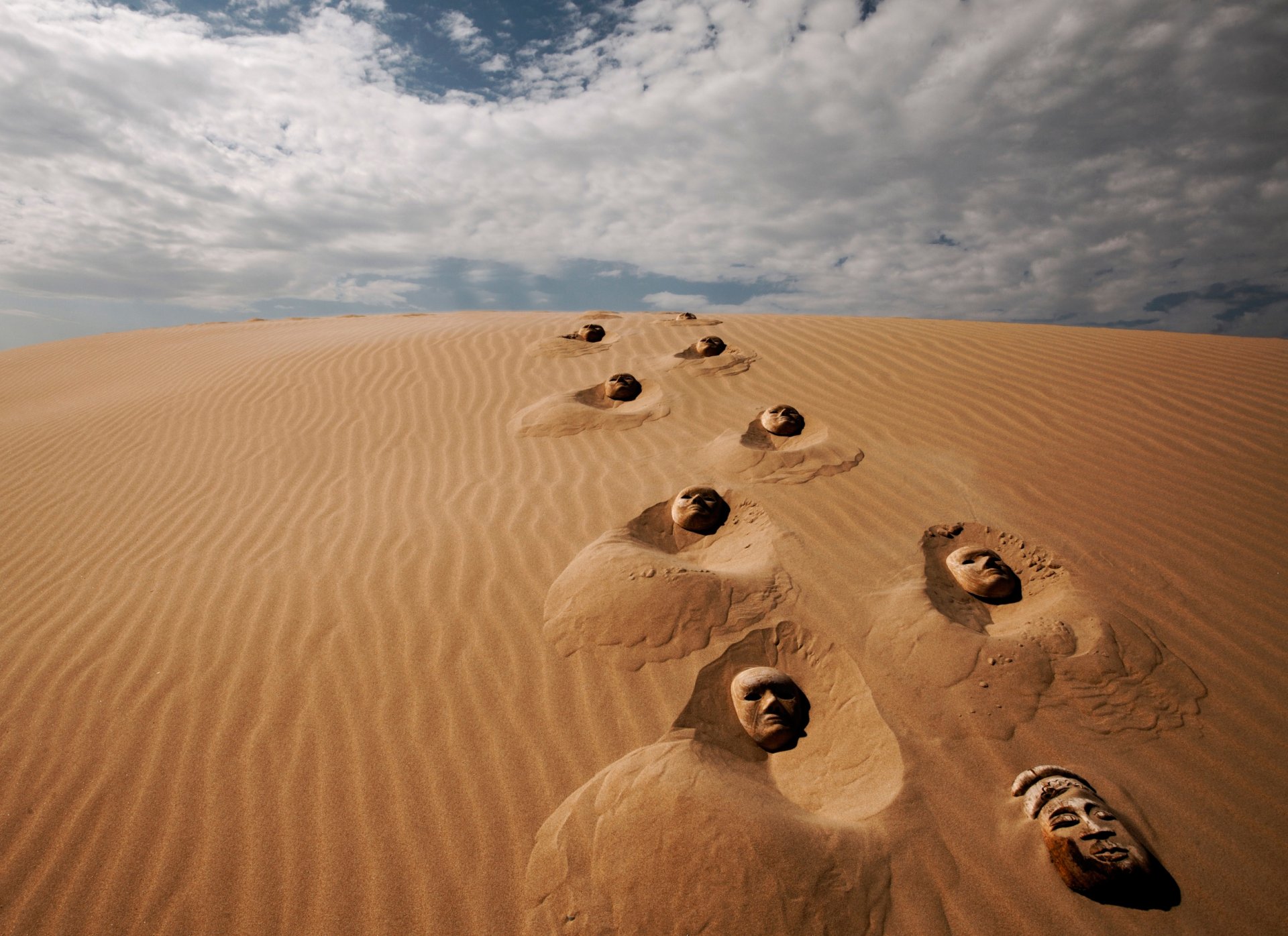 desert traces masks sand fantasy