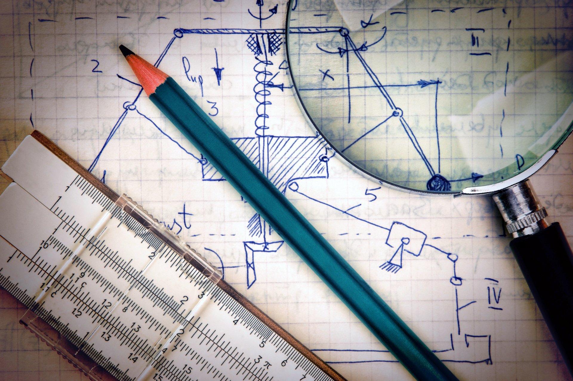 meccanica teorica teormech sopromat resistenza dei materiali quaderno righello logaritmico matita lente d ingrandimento superiore matematica luce di studio oscurità di non apprendimento carta da parati