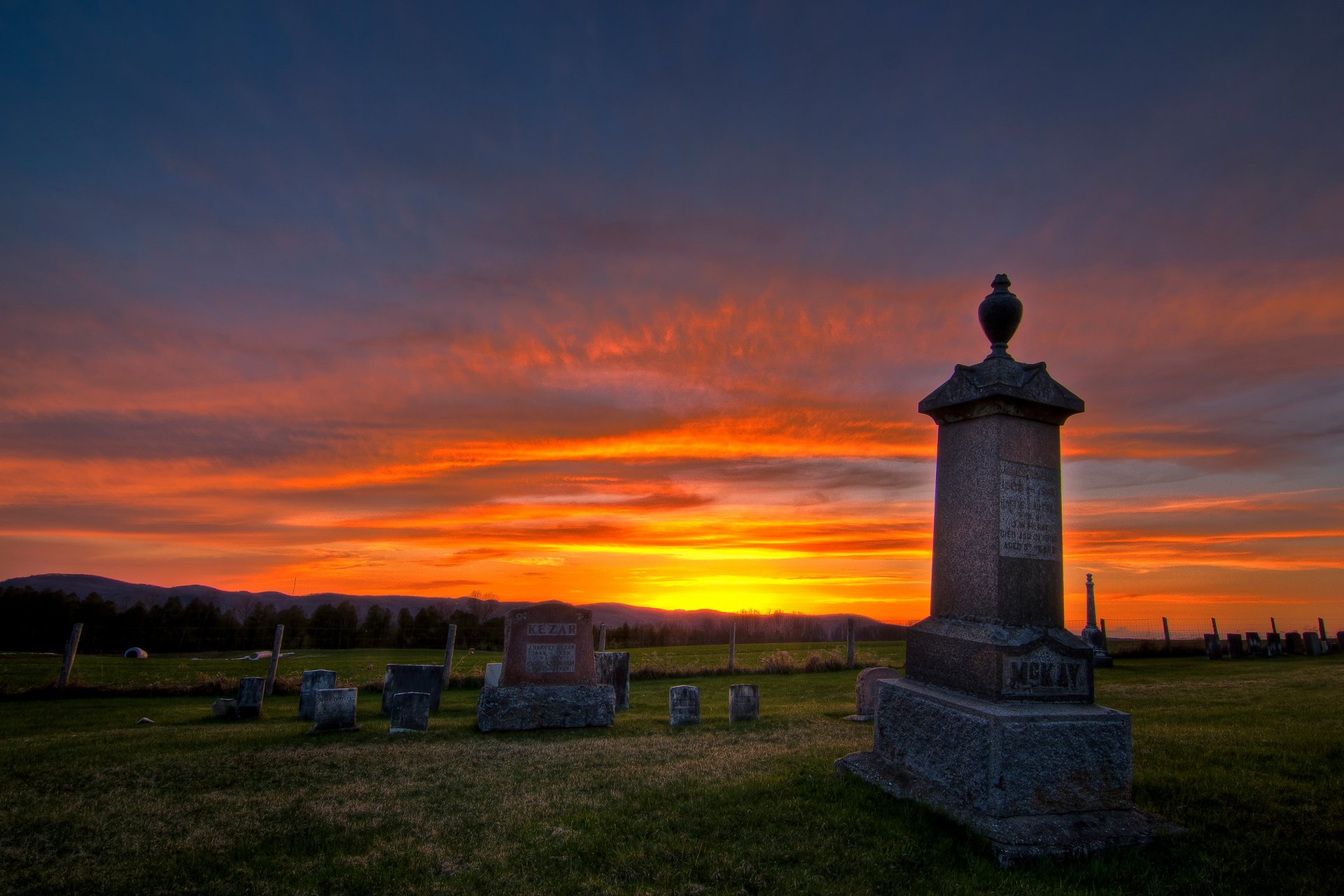 puesta de sol lakeview cementerio †