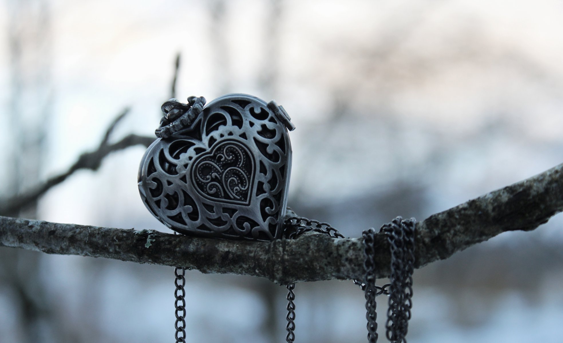 heart branch pendant decoration