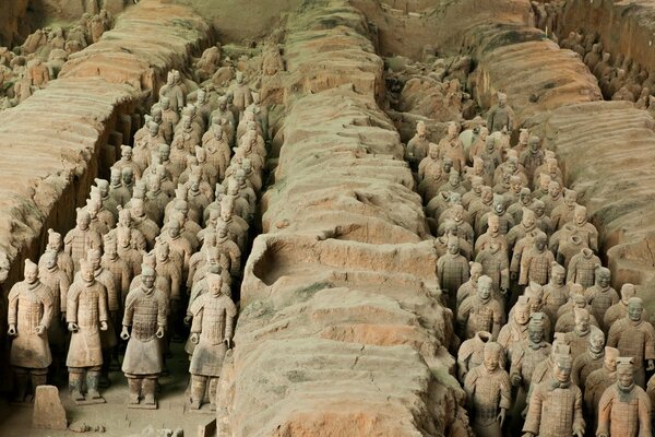 Археологическая находка в Китае терракотовая армия