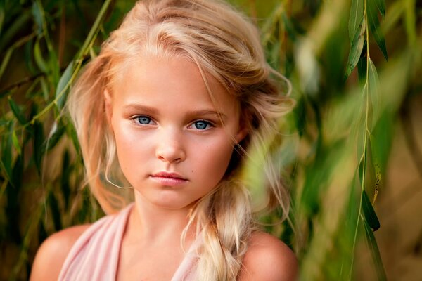 Portrait of a girl with light hair