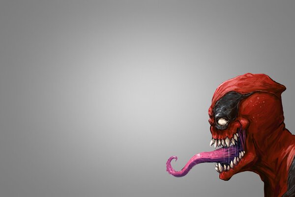 El superhéroe de Deadpool se convierte en Venom