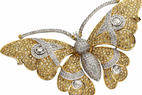 The diamond butterfly is like a live one about to take off