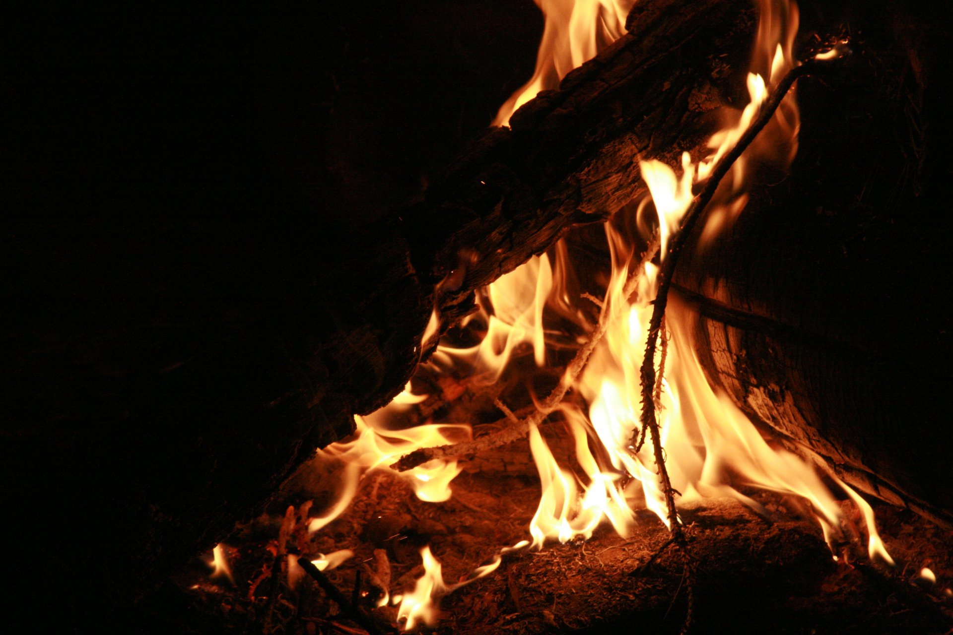 miscellaneous bonfire fire firewood evening rest