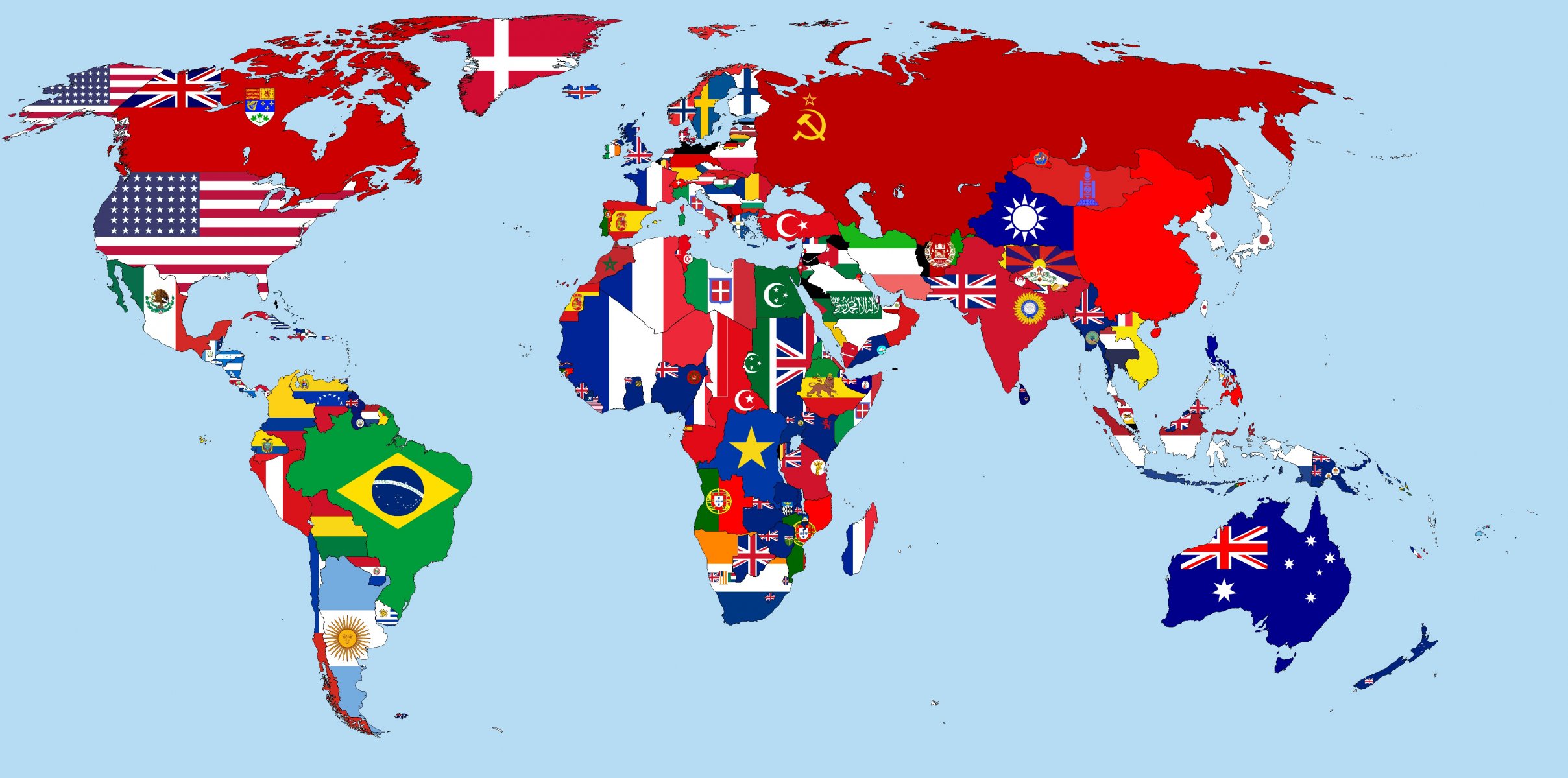 banderas países mundo 1930 año mapa