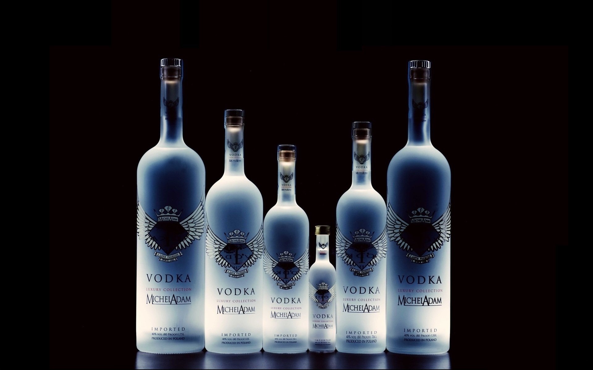 bouteilles vodka verre alcool marque