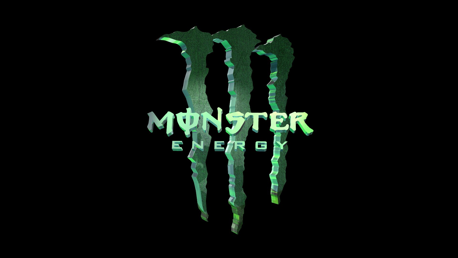 monster energie 3d grinsen