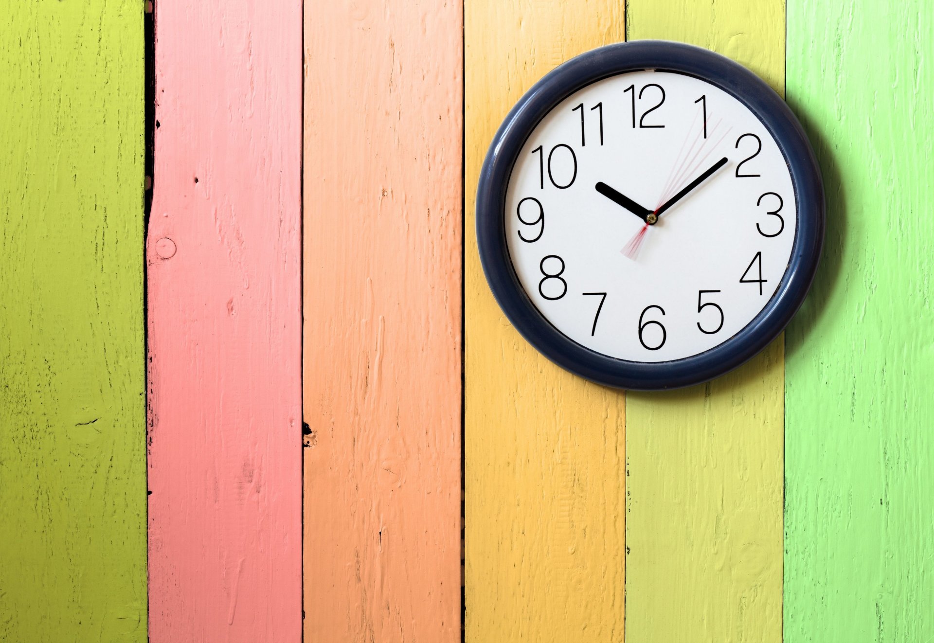 miscellaneous stripes color boards paint clock time dial hands background widescreen fullscreen wallpaper