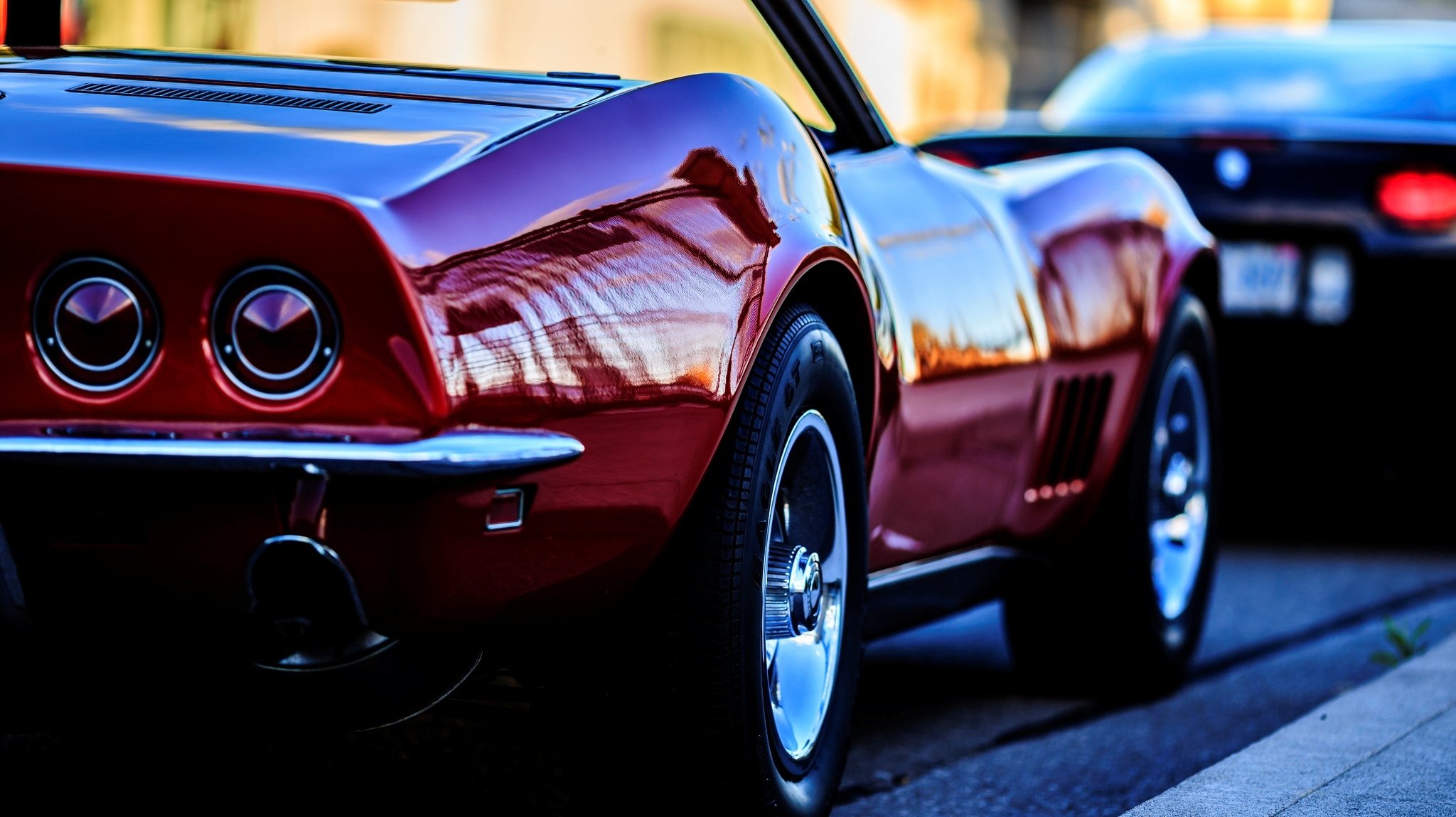 divers voiture voiture chevrolet corvette c3 stingray belle rouge roue roues macro arrière-plan fond d écran écran large plein écran écran large écran large