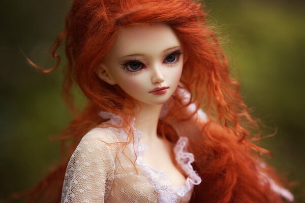 Silicone red-haired doll for the collection