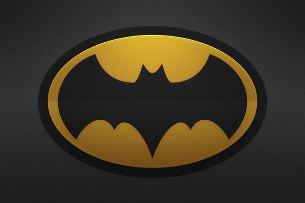 Batman-Emblem auf dem Desktop