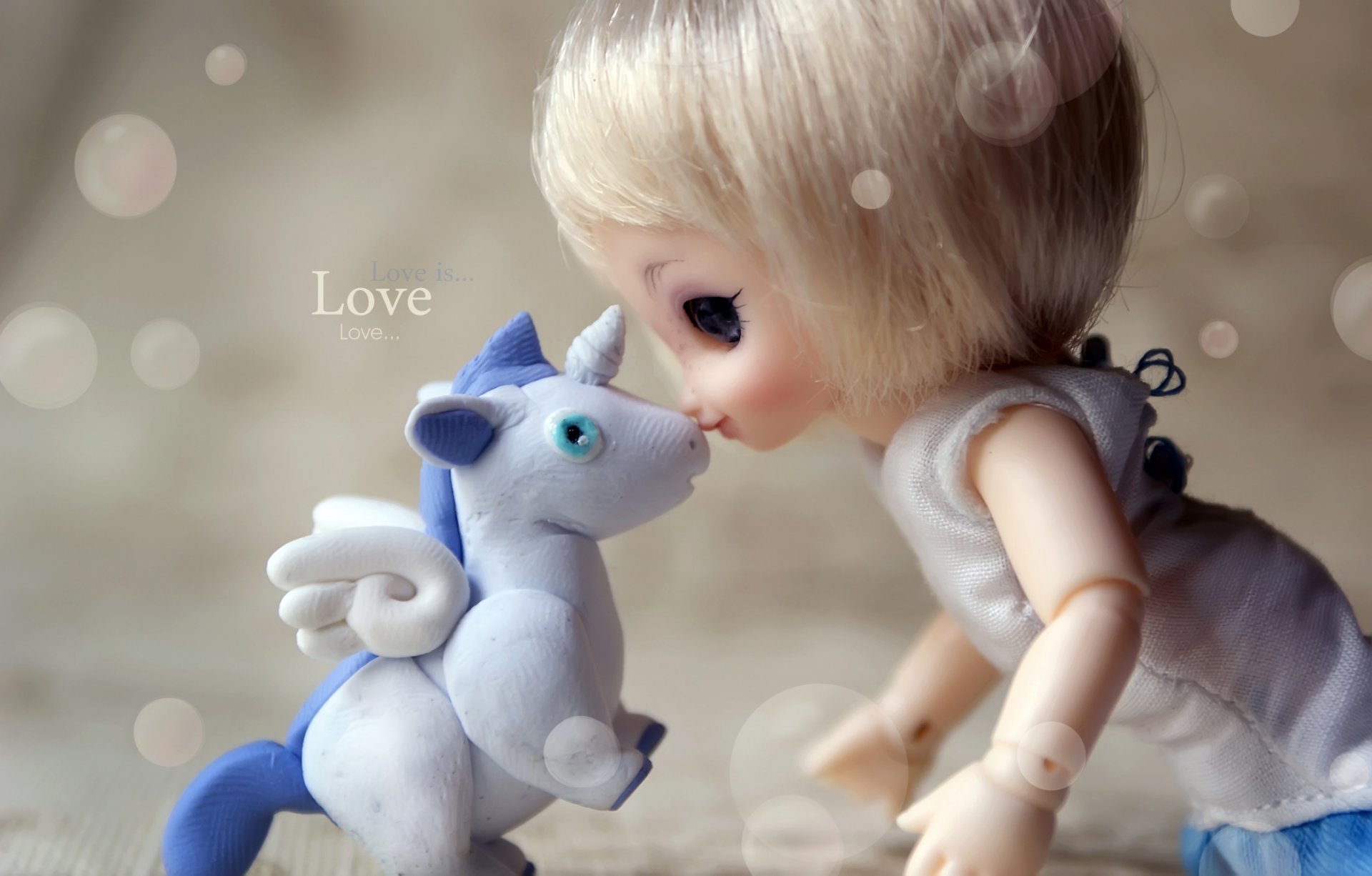 muñeca unicornio ternura amor