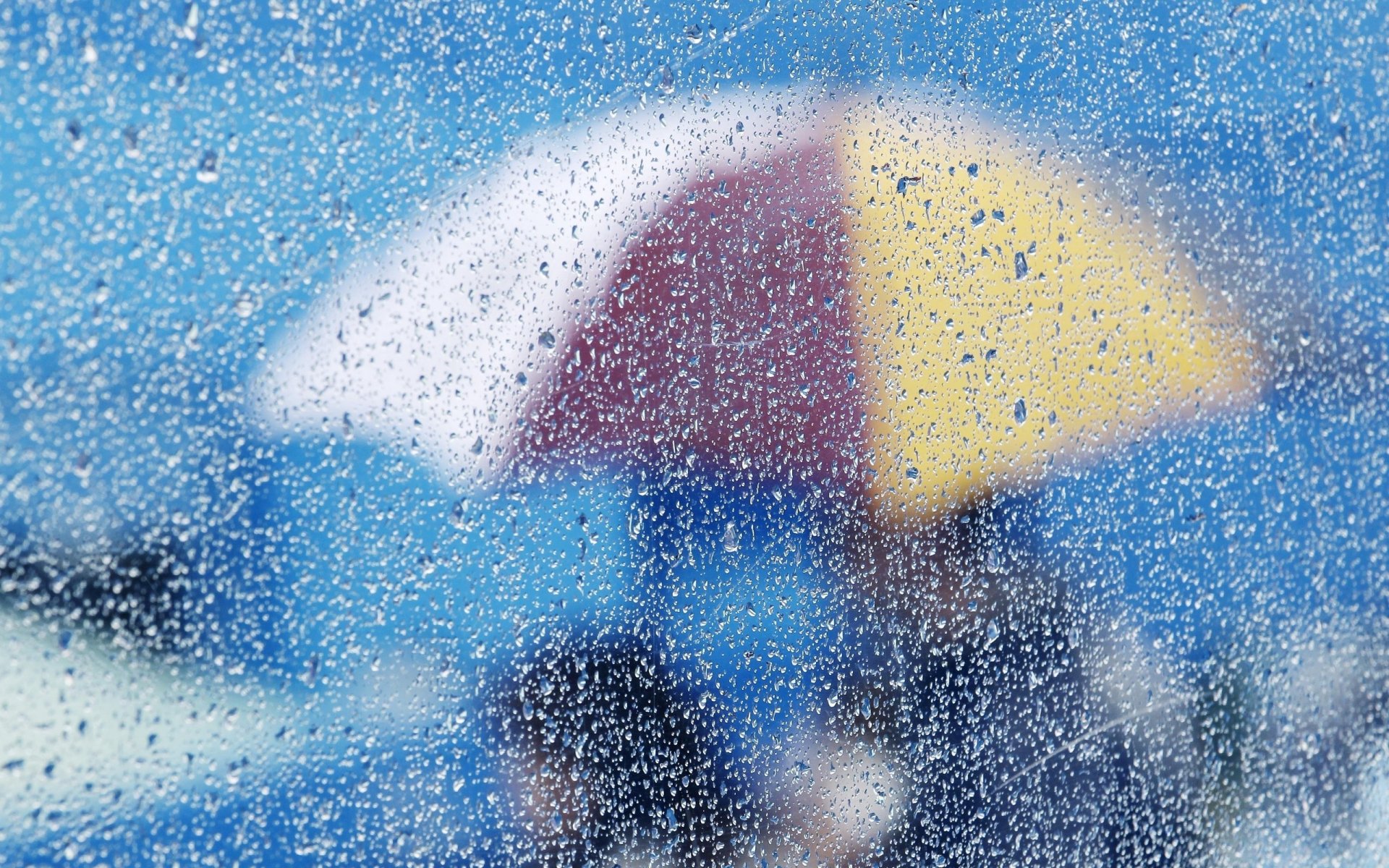 varie vetro gocce acqua. pioggia ombrello sfondo carta da parati