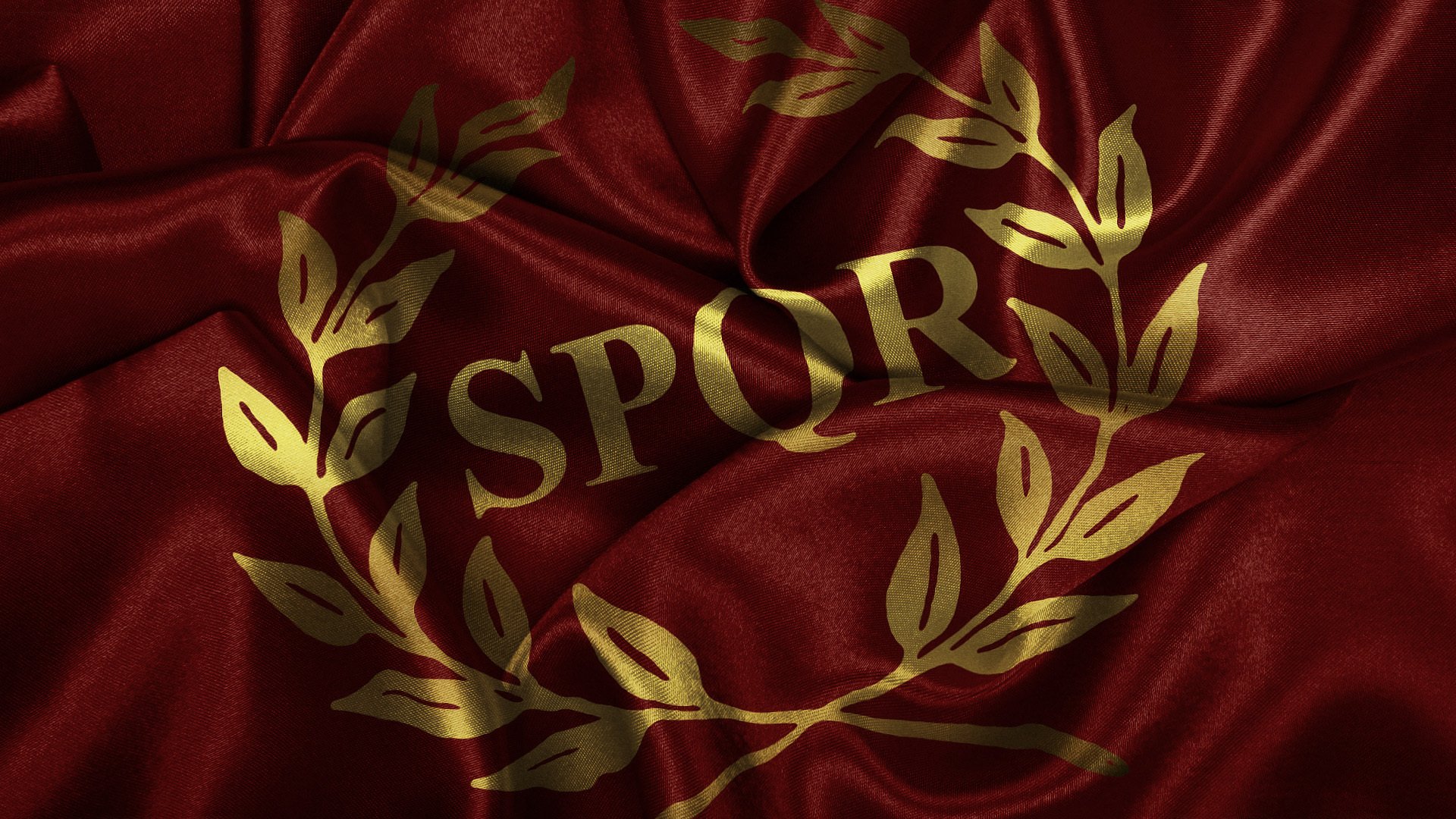 drapeau crasseux spqr rome