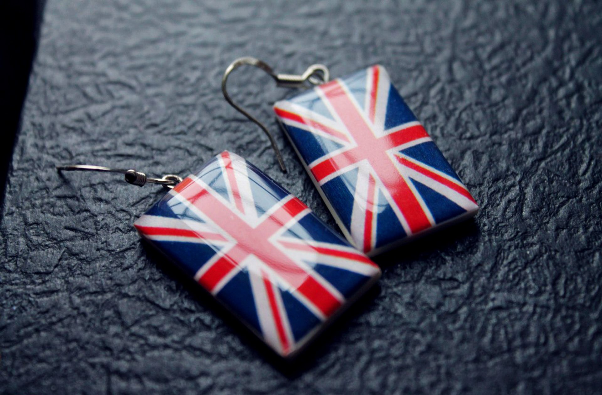 earrings england notebook united kingdom flag