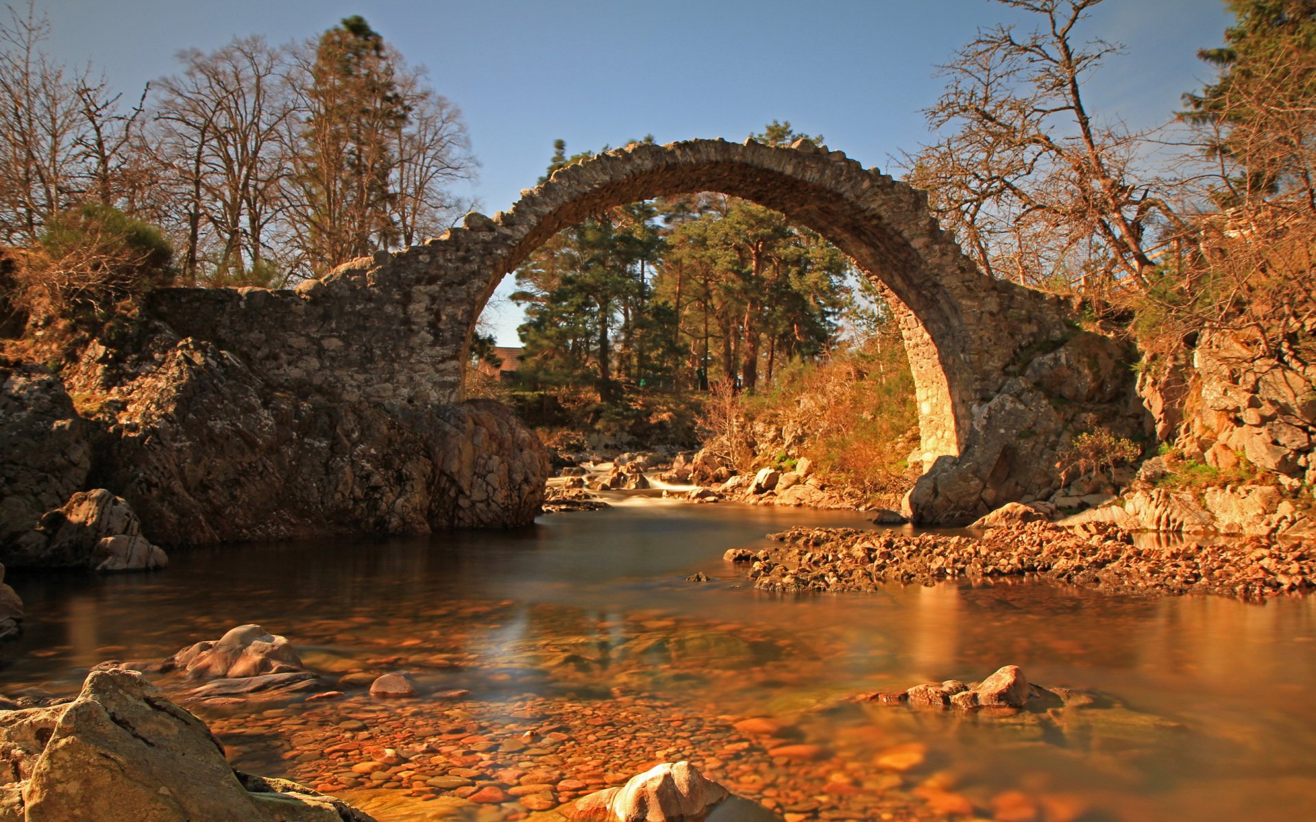 fluss brücke natur