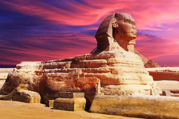 The Sphinx is one of the main attractions of Egypt