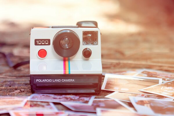 Ретро фото Polaroid с фотографиями