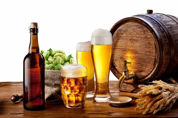 La migliore birra analcolica e non filtrata proviene da un barile