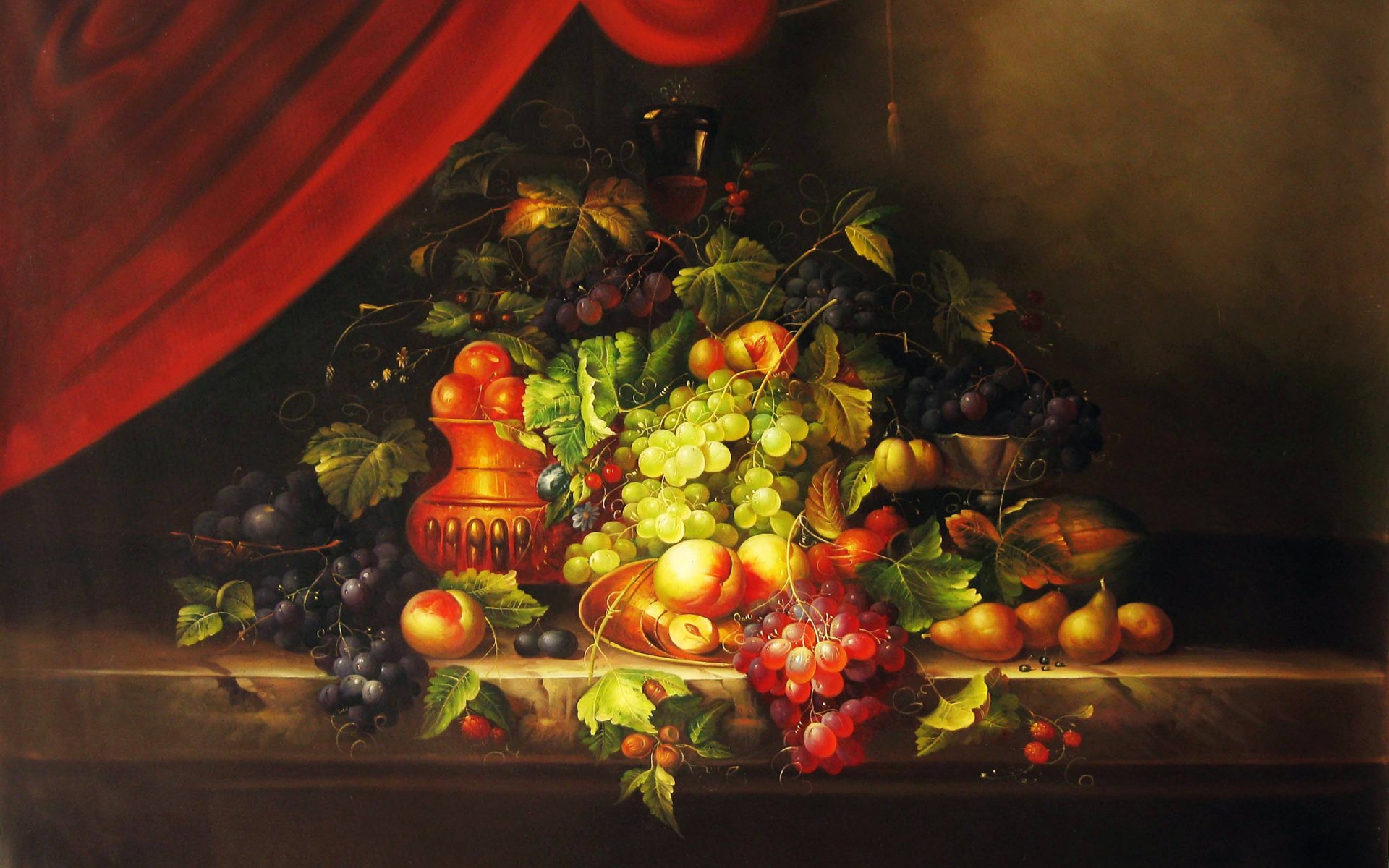 nature morte dijitalart fruits dessin peinture