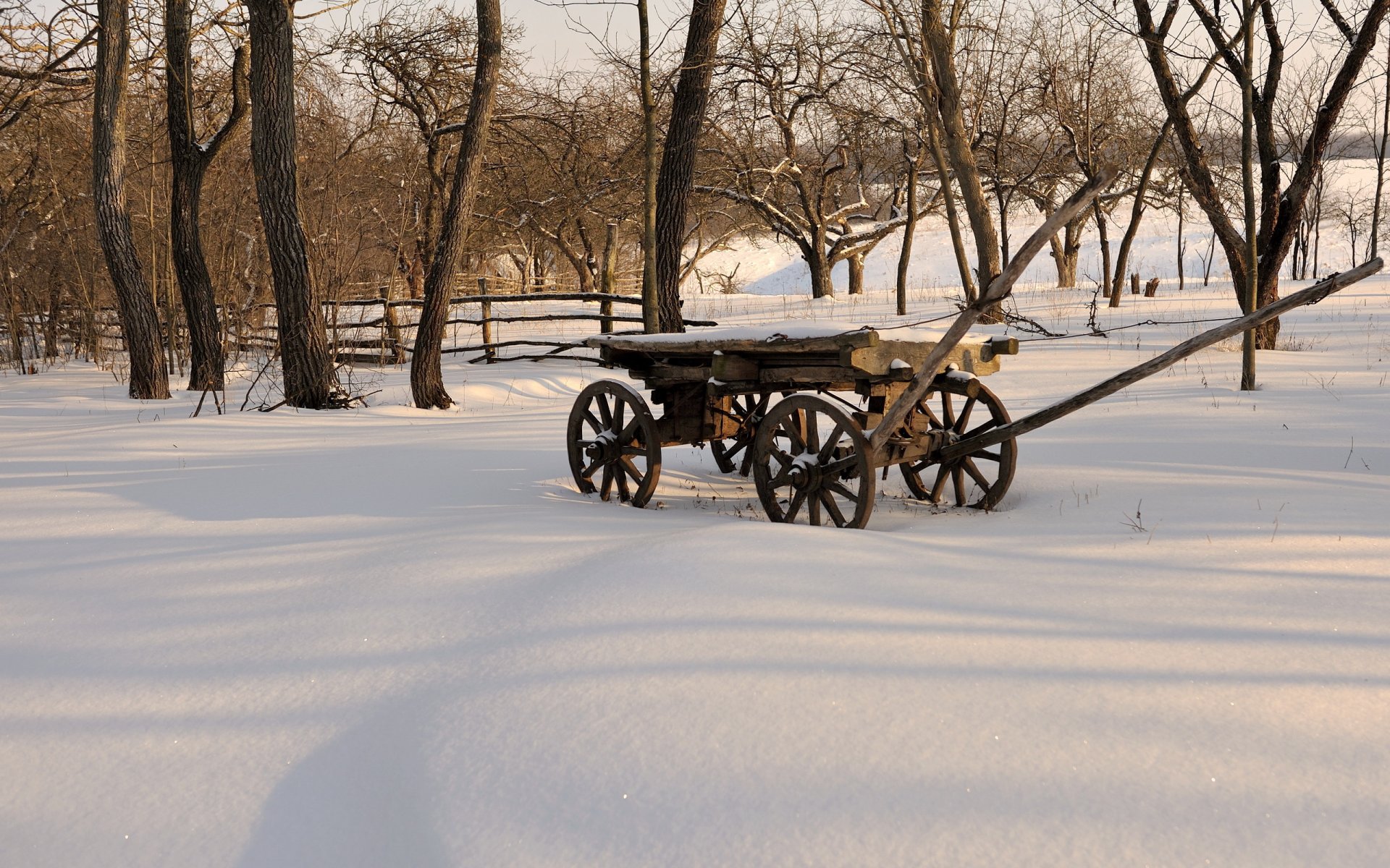 winter schnee wagen