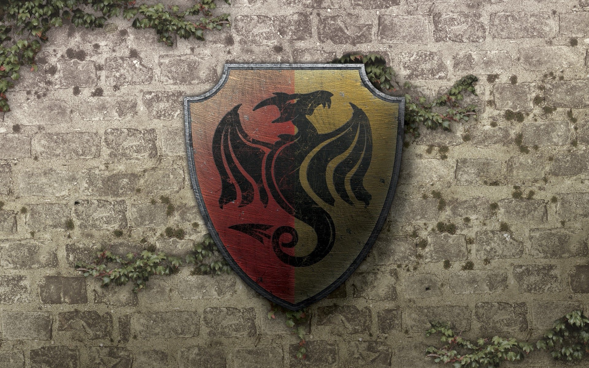 coat of arms dragon wall