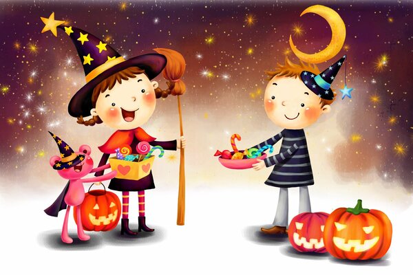 Enfants dessin thème Halloween