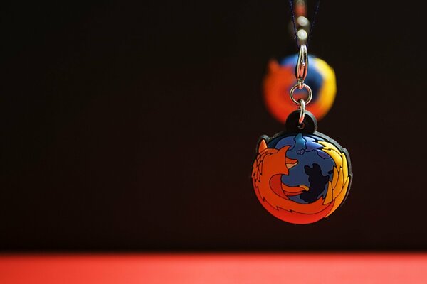 Keychain with firefox logo photo